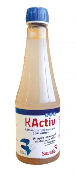 kactiv traitement déficit potassium vaches